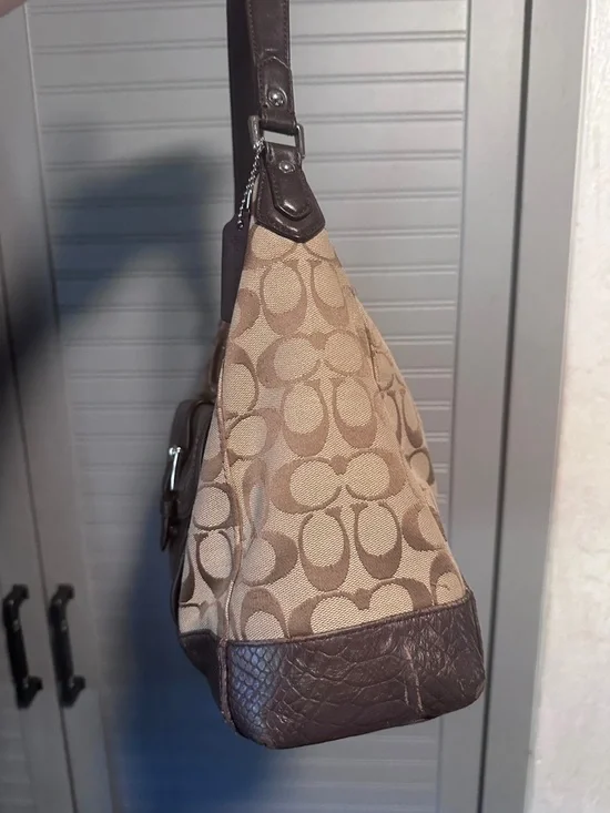 Coach Charlie Signature Python Hobo *Style #F32081* - Picture 8 of 15